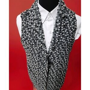 Habitat Womens Lots Of Dots Sleeveless Cardigan Sweater Vest Tunic M NWT